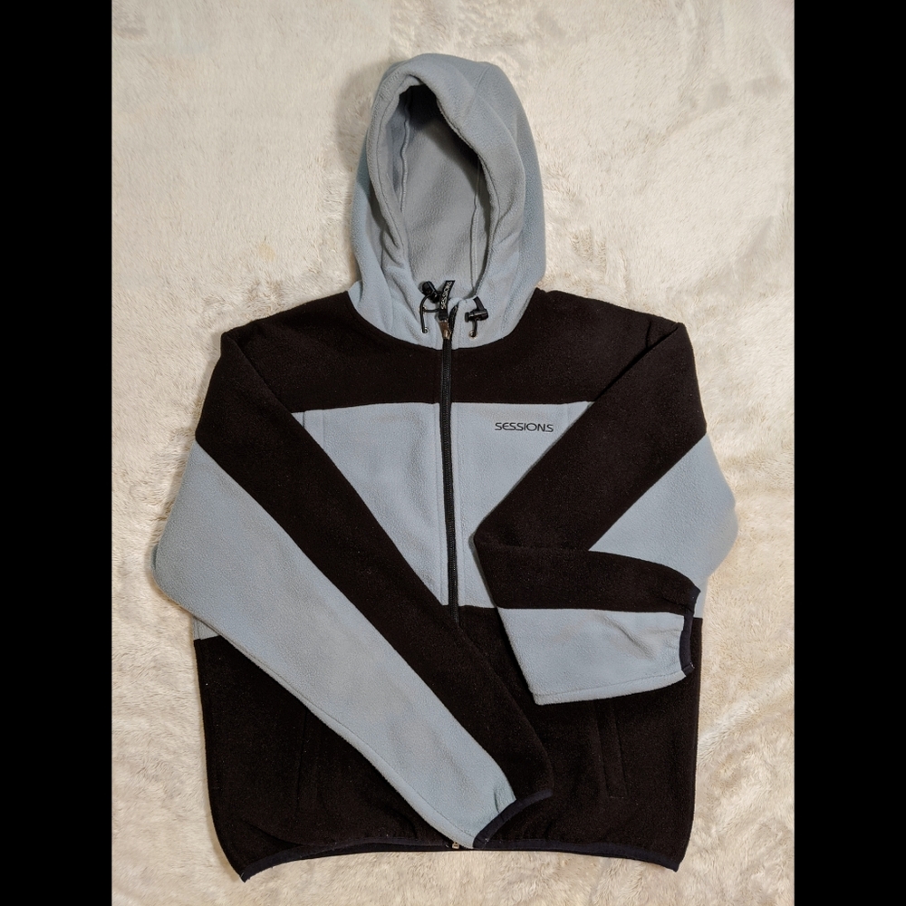 SESSIONS Hooded Fleece Men's Vintage Jacket | L